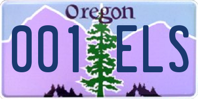 OR license plate 001ELS