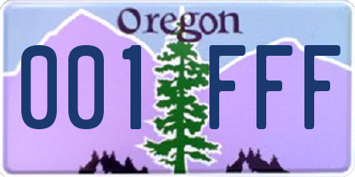 OR license plate 001FFF