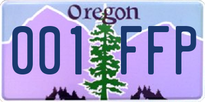 OR license plate 001FFP