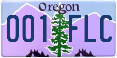 OR license plate 001FLC