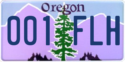 OR license plate 001FLH