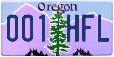 OR license plate 001HFL