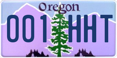 OR license plate 001HHT