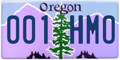 OR license plate 001HMO