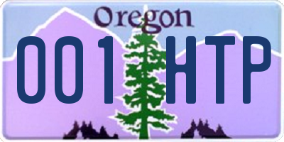 OR license plate 001HTP