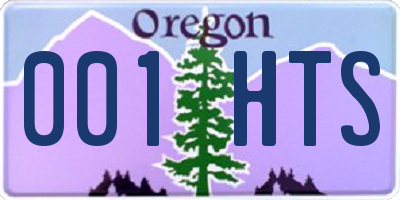 OR license plate 001HTS
