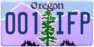 OR license plate 001IFP