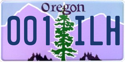 OR license plate 001ILH