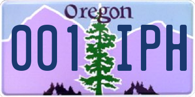 OR license plate 001IPH