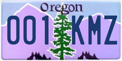 OR license plate 001KMZ