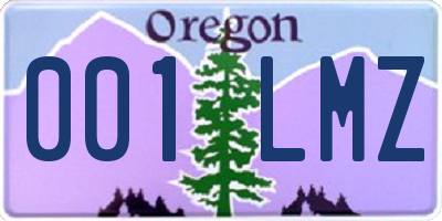 OR license plate 001LMZ