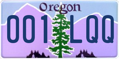 OR license plate 001LQQ