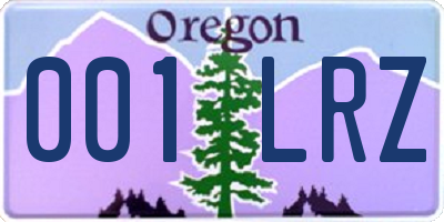 OR license plate 001LRZ