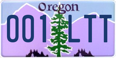 OR license plate 001LTT