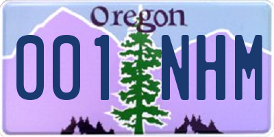 OR license plate 001NHM