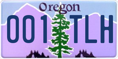 OR license plate 001TLH