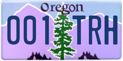 OR license plate 001TRH