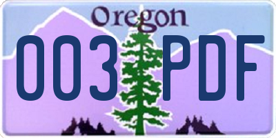 OR license plate 003PDF