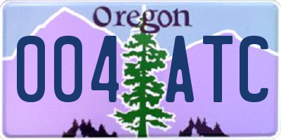 OR license plate 004ATC