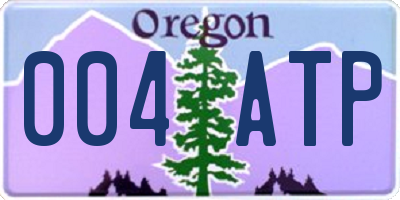 OR license plate 004ATP