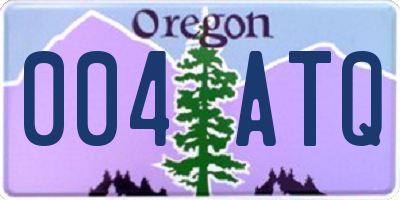 OR license plate 004ATQ