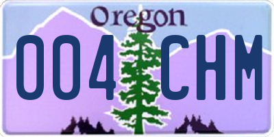 OR license plate 004CHM