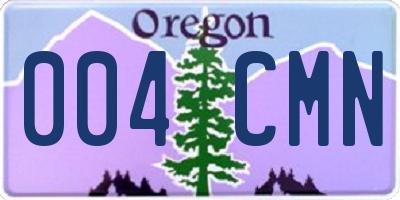 OR license plate 004CMN