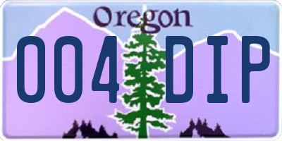 OR license plate 004DIP