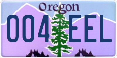 OR license plate 004EEL