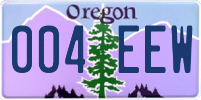OR license plate 004EEW
