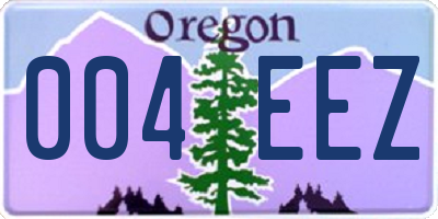 OR license plate 004EEZ