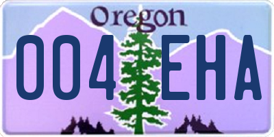 OR license plate 004EHA