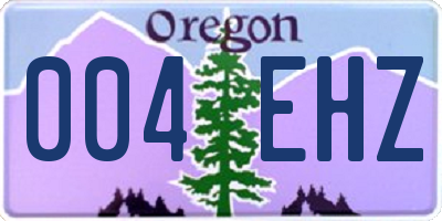 OR license plate 004EHZ