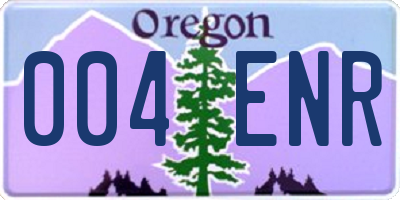 OR license plate 004ENR