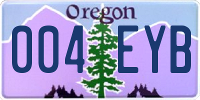 OR license plate 004EYB
