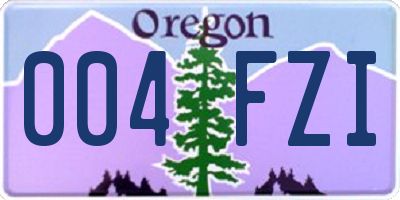 OR license plate 004FZI
