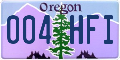 OR license plate 004HFI