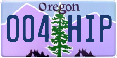 OR license plate 004HIP