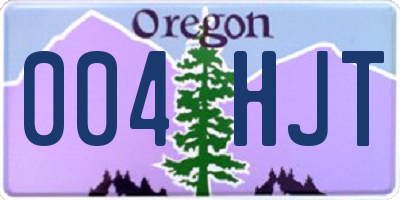 OR license plate 004HJT