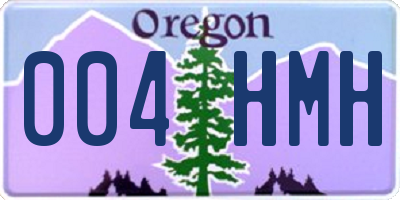 OR license plate 004HMH