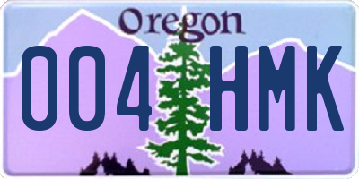 OR license plate 004HMK