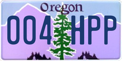 OR license plate 004HPP