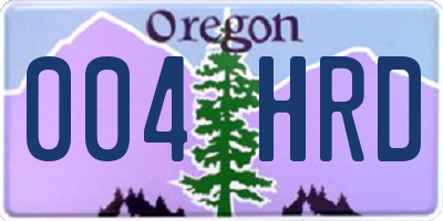 OR license plate 004HRD