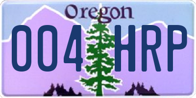 OR license plate 004HRP