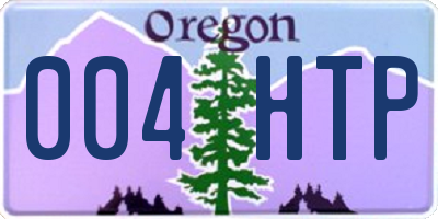 OR license plate 004HTP