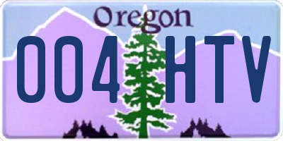OR license plate 004HTV