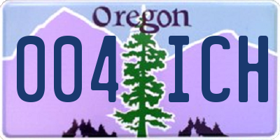 OR license plate 004ICH