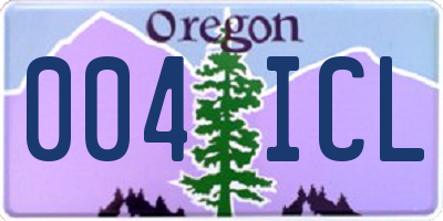 OR license plate 004ICL