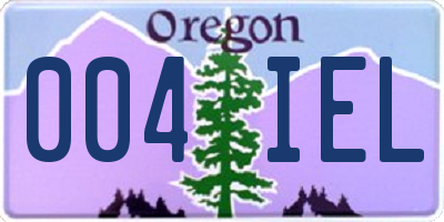 OR license plate 004IEL
