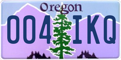 OR license plate 004IKQ